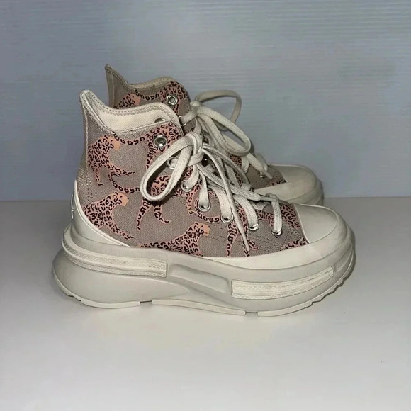Converse Run Star Legacy CX Platform Cheetah Size 4.5 Kids / 6-6.5 Women’s - Picture 5 of 16